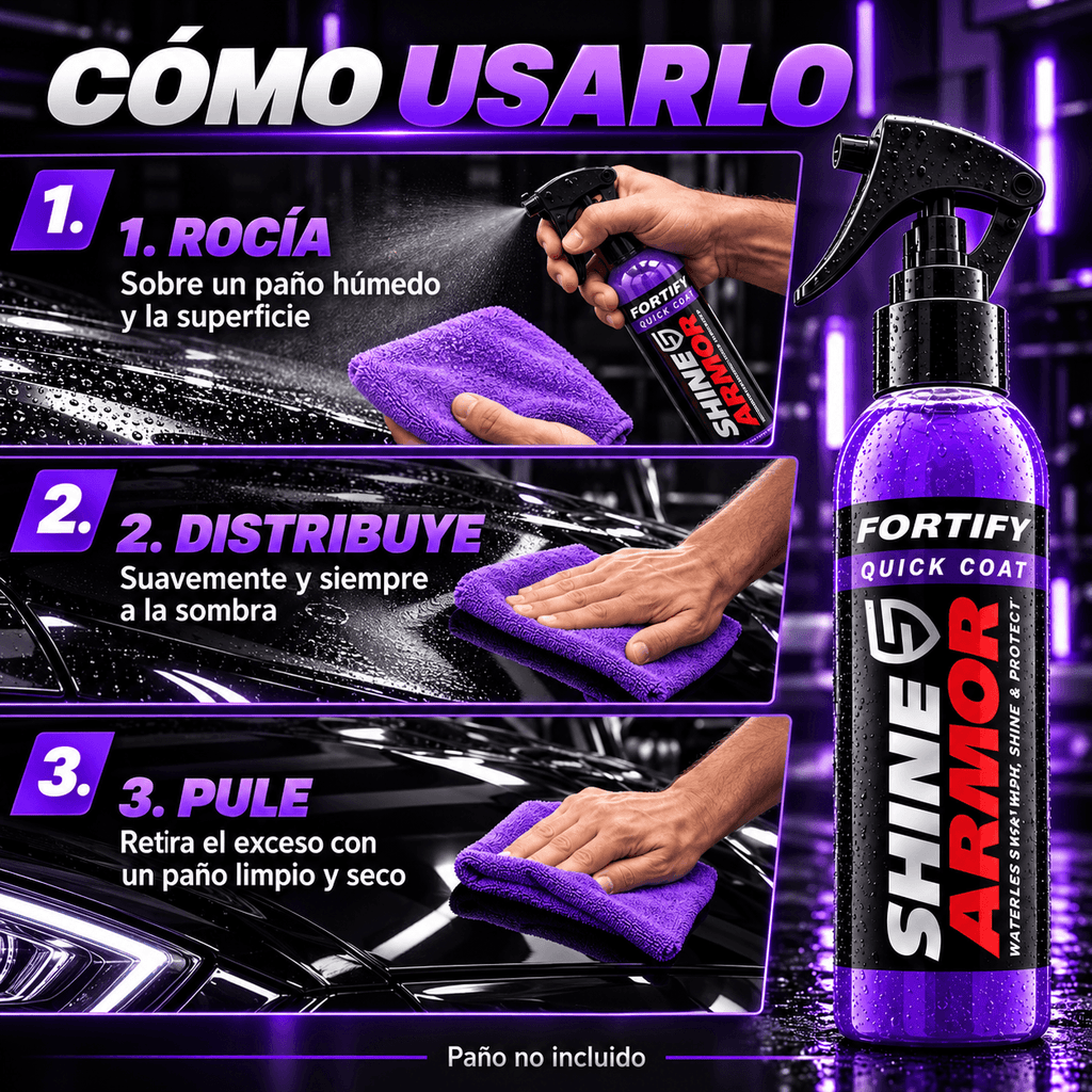 Shine Armor - Spray De Revestimiento Cerámico Carro