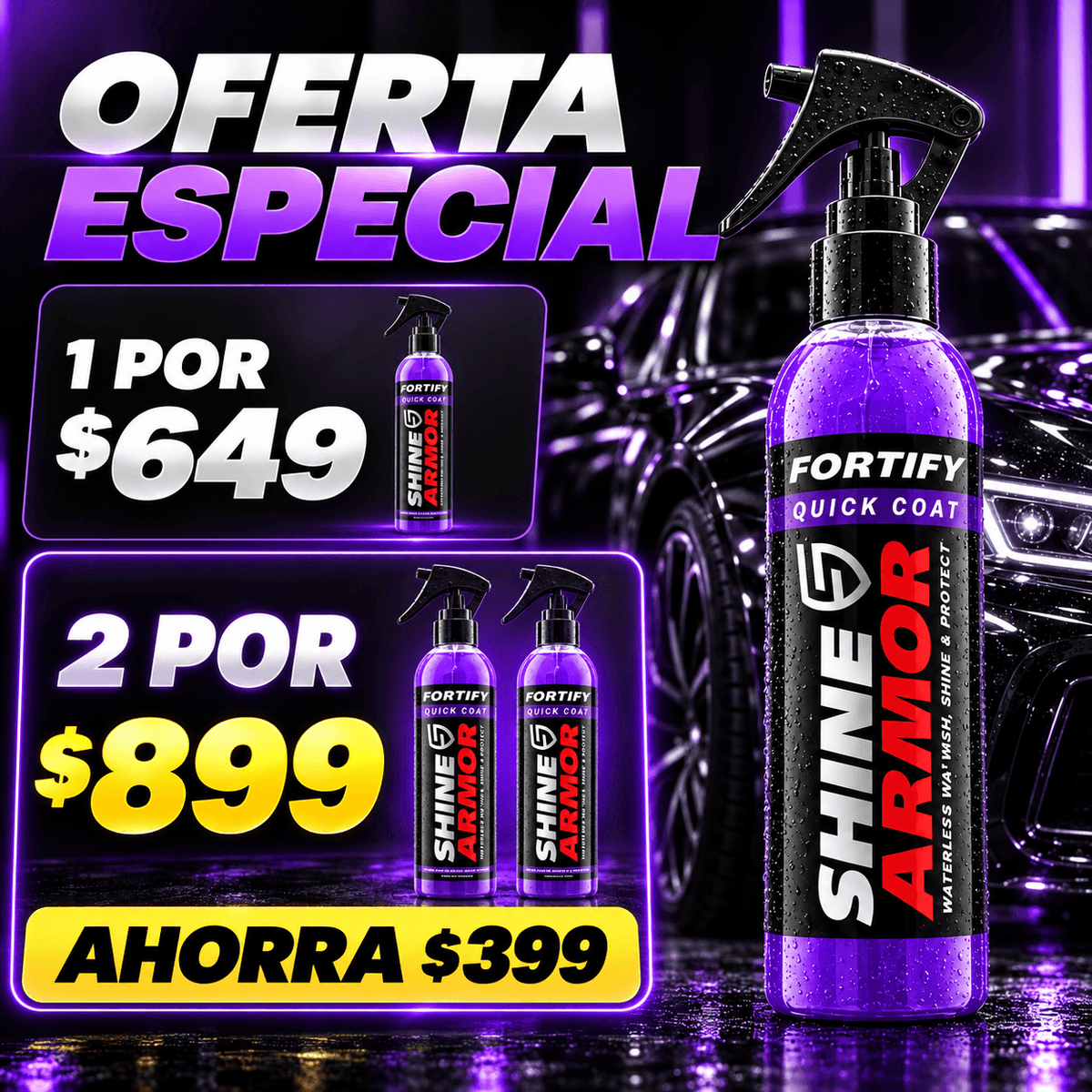 Shine Armor - Spray De Revestimiento Cerámico Carro