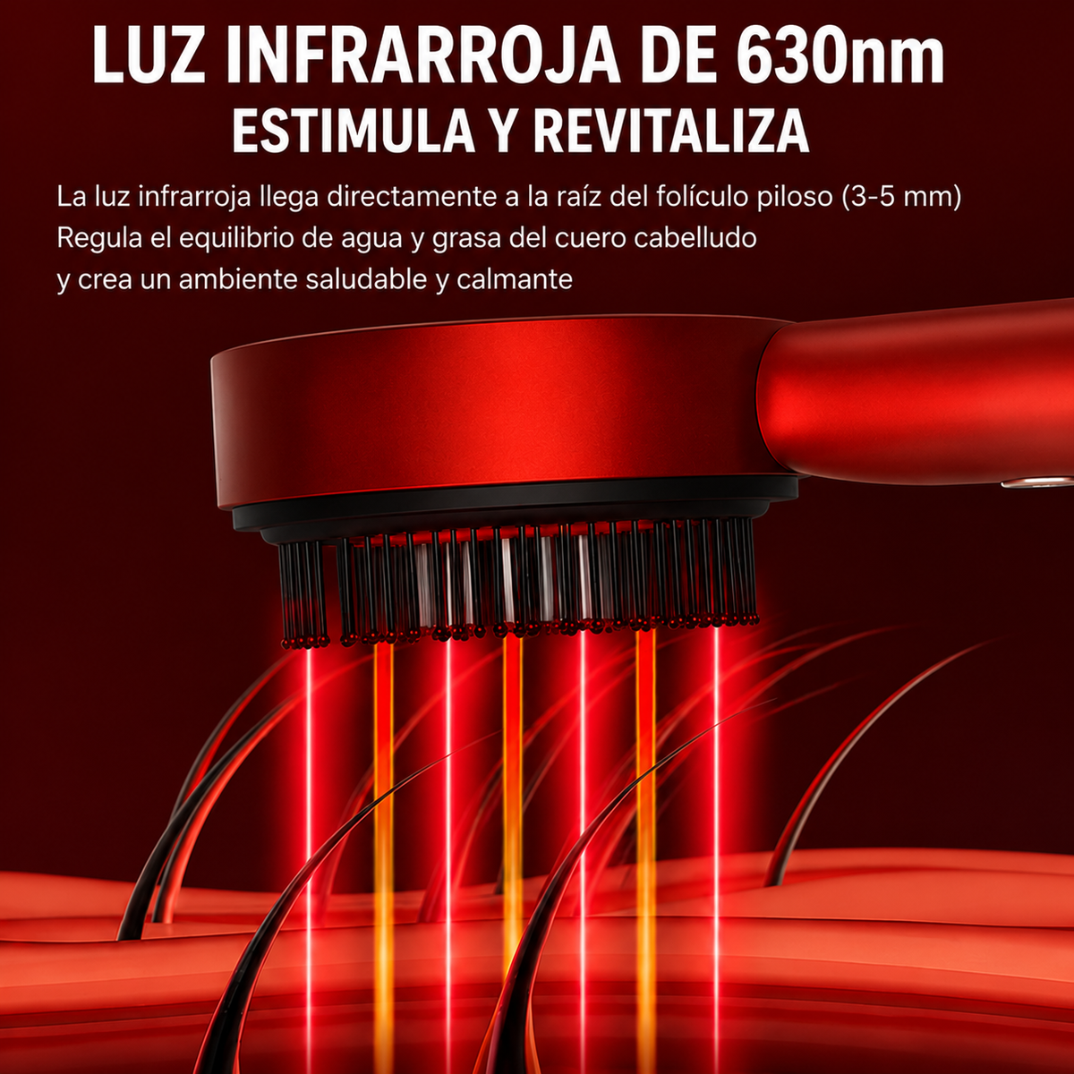 Cepillo Eléctrico para Masaje Capilar