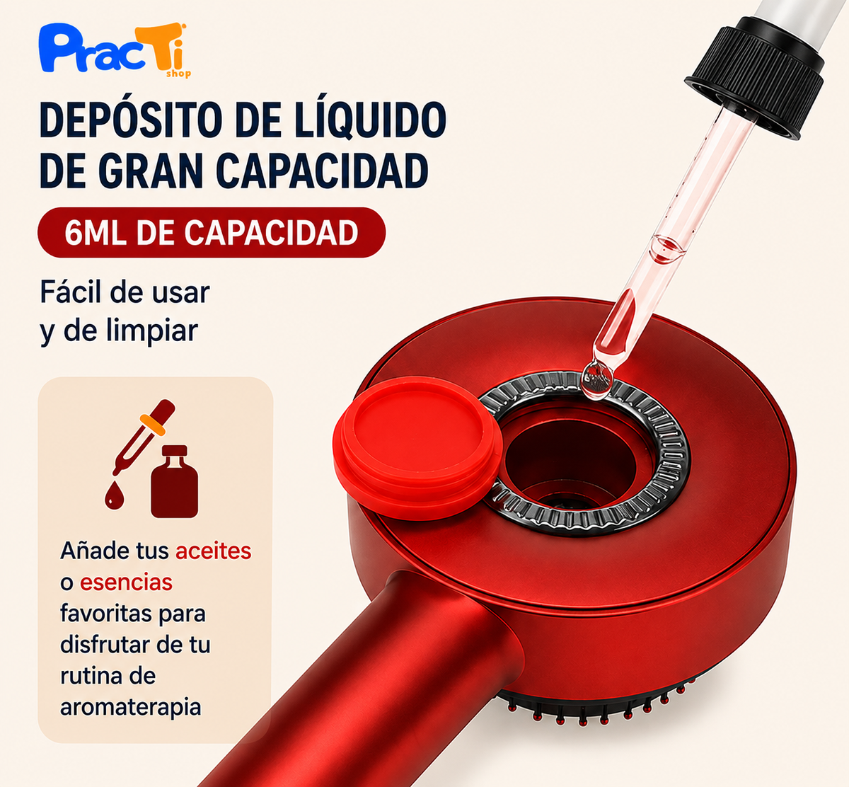 Cepillo Eléctrico para Masaje Capilar