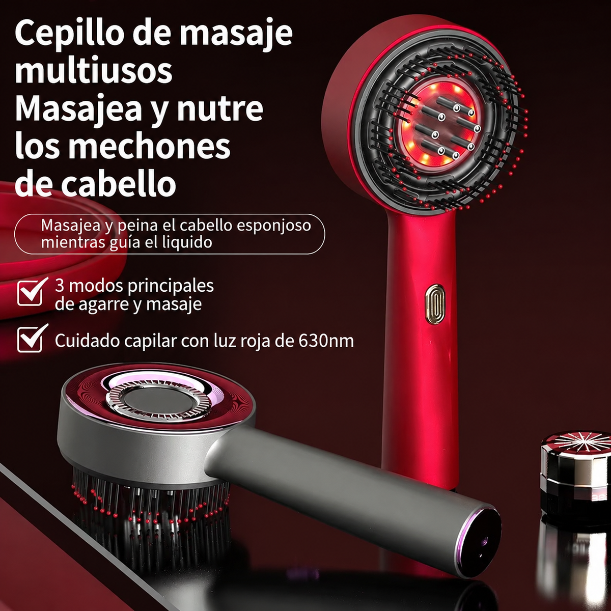 Cepillo Eléctrico para Masaje Capilar